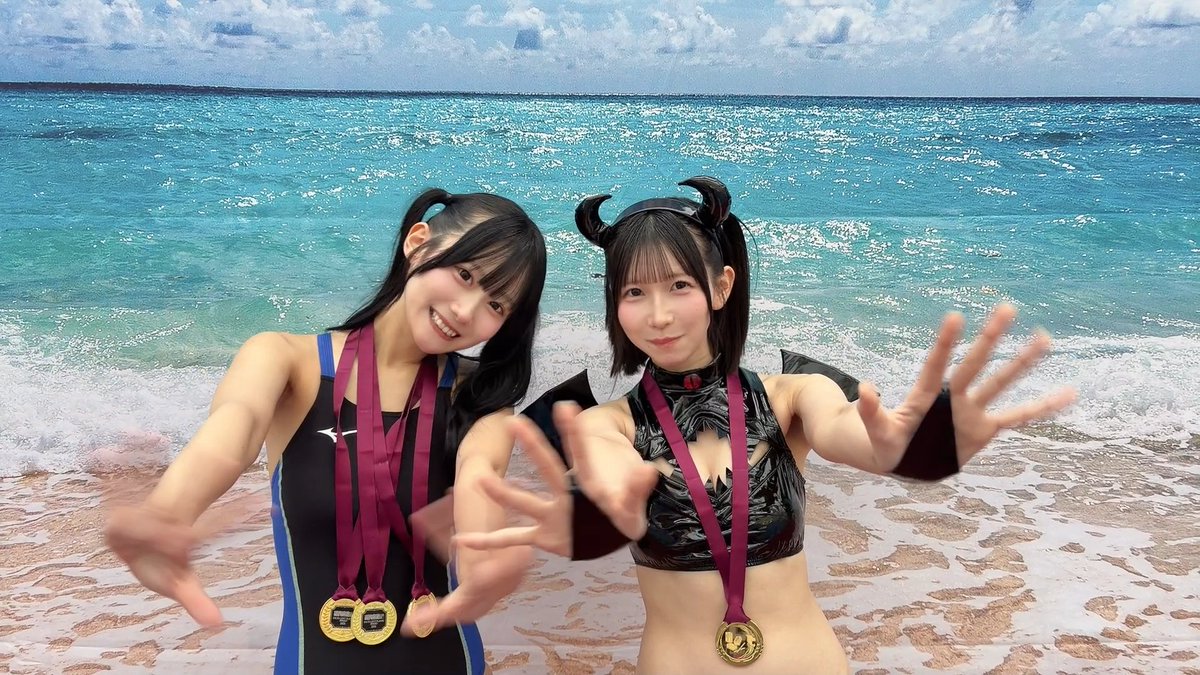 #近代麻雀水着祭2026 ありがとうございました🩷🩵 #いかなきゃキンマー #MiXBeRRY #みくべり