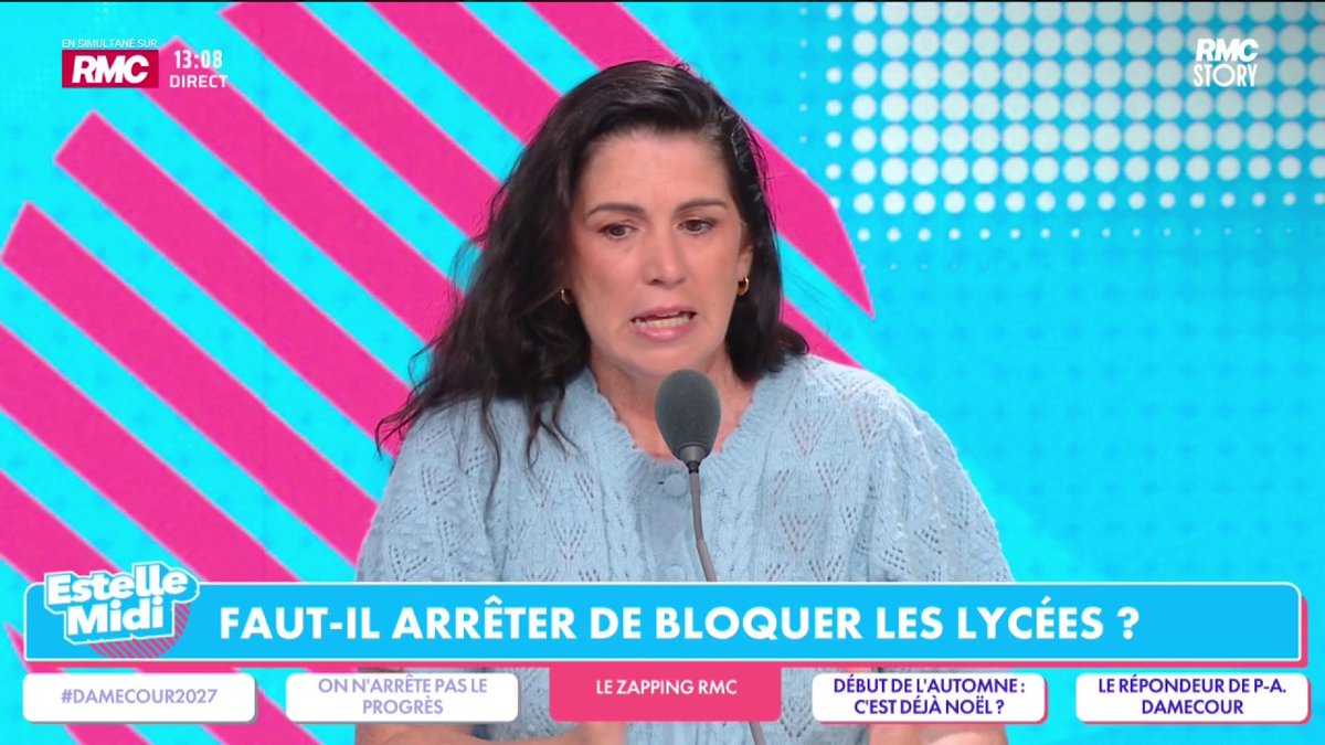 🏫 Blocage lycées 🎙️ Emmanuelle DANCOURT : "Il ne faut surtout pas arrêter ! Vous avez vu l'état du lycée à St-Denis ?! Il y a de l'eau dans les couloirs ! Vous avez vu cette étudiante qui a eu une clé de bras d'un policier ! La répression n'est pas le bon niveau ! Il faut discuter !"
