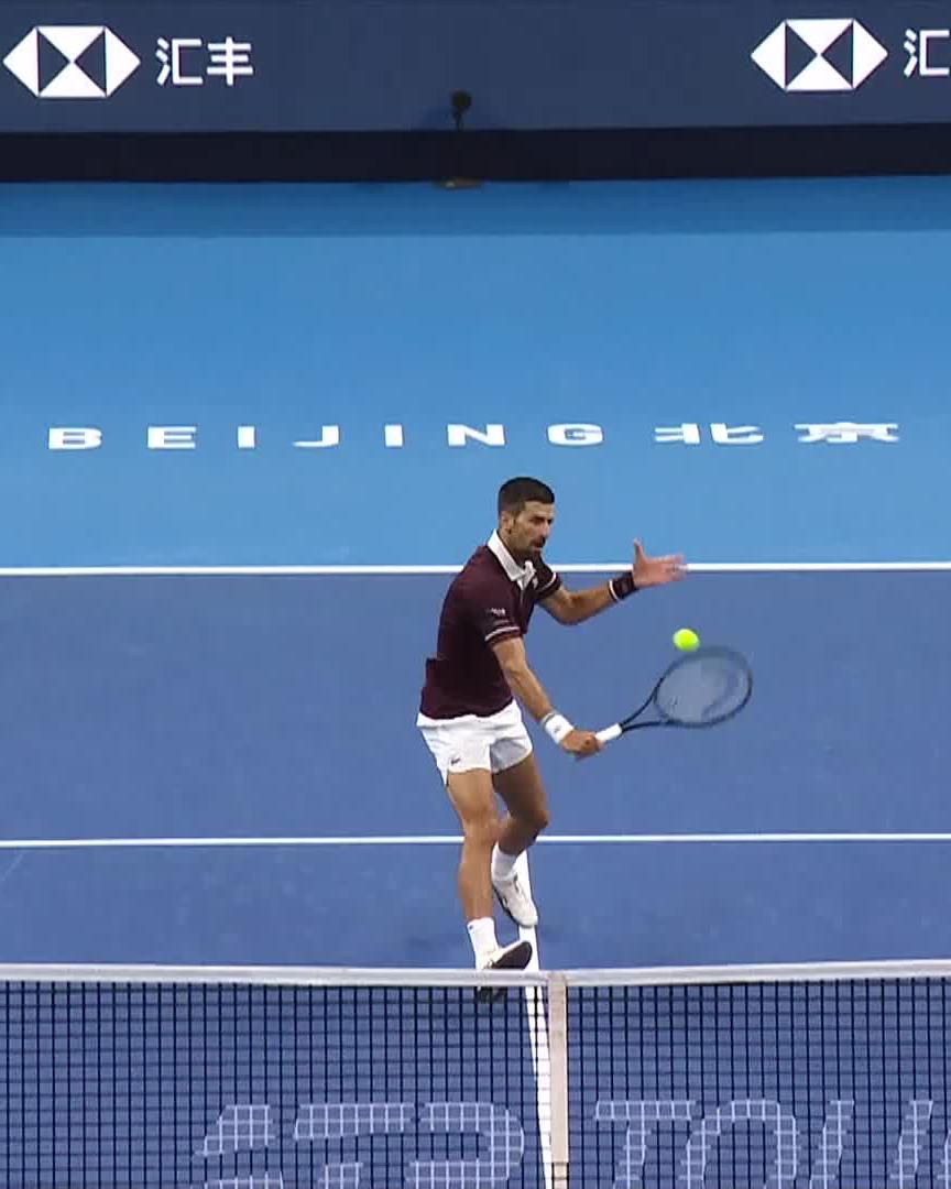 A craftsman at work ⚒️ Novak Djokovic #ChinaOpen