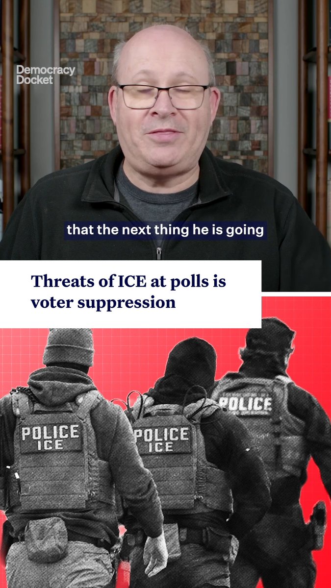 Trump is going to try to normalize the deployment of armed federal agents at and around the polls. Let us be clear: this is completely abnormal. “The risk here is that they are going to try to wage a campaign of fear,” Marc Elias says. This isn’t over. Stay close: