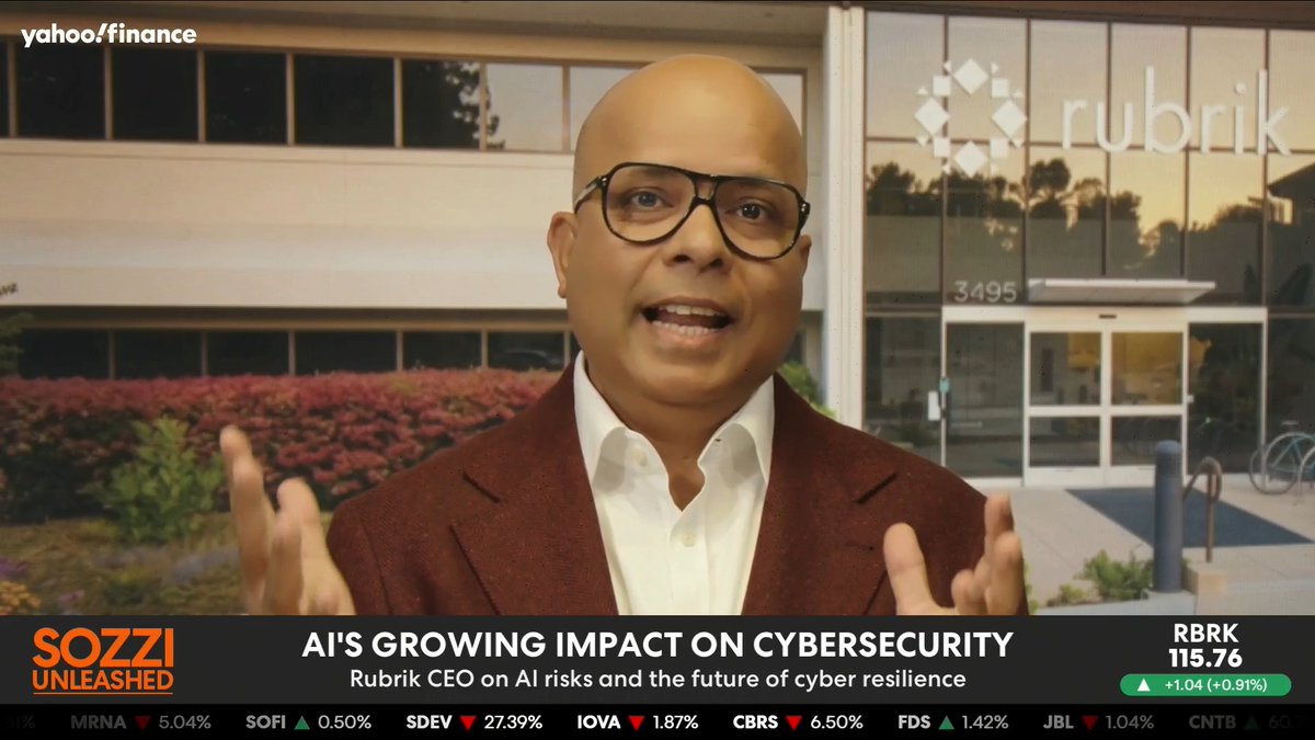 🔥 "Let AI cook," Bipul Sinha tells Brian Sozzi, as long as guardrails keep "the cook in the kitchen." Sinha argues that the US can't afford to slow AI development or risk falling behind global competitors.