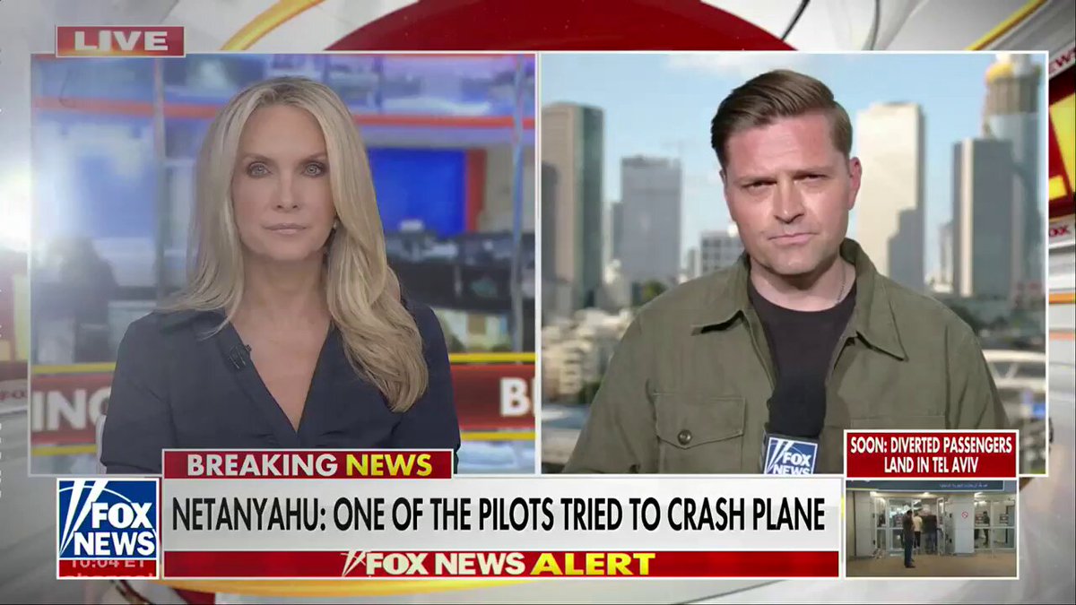 NEW: Flight data shows the Flydubai plane carrying roughly 150 people plunged from 34,000 feet to 14,000 feet in about 30 seconds before signaling an emergency. BILL HEMMER breaks down the timeline, showing the cockpit first transmitted a general emergency code before switching minutes later to a 7500, signaling unlawful interference aboard the aircraft. The flight, which was traveling from Dubai to Tel Aviv, ultimately diverted to Saudi Arabia and landed safely. America's Newsroom