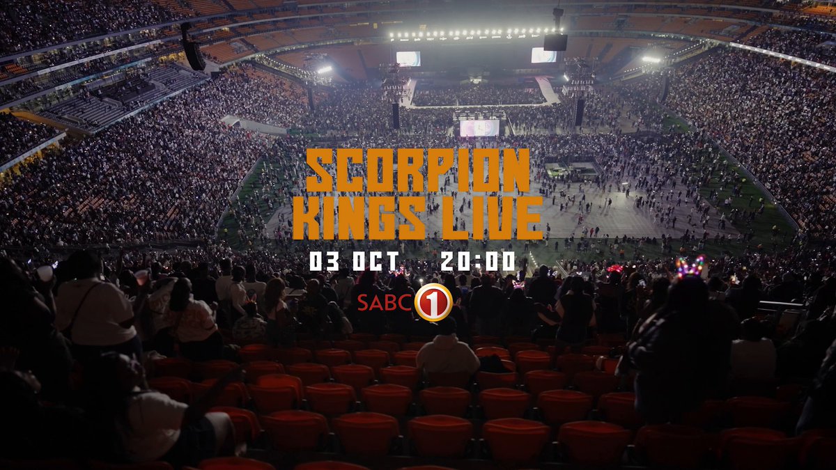 Scorpion Kings Live was too special for one night only. 🦂 The first ever TV broadcast of Scorpion Kings Live lands this Saturday at 20:00 on SABC1, simulcast on SABC+.