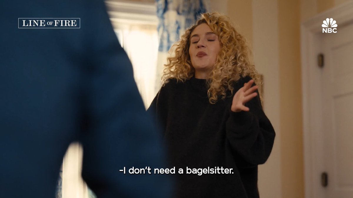 She doesn't need a bagelsitter! 🗣️ #LineOfFire Mondays on NBC and next day on Peacock.