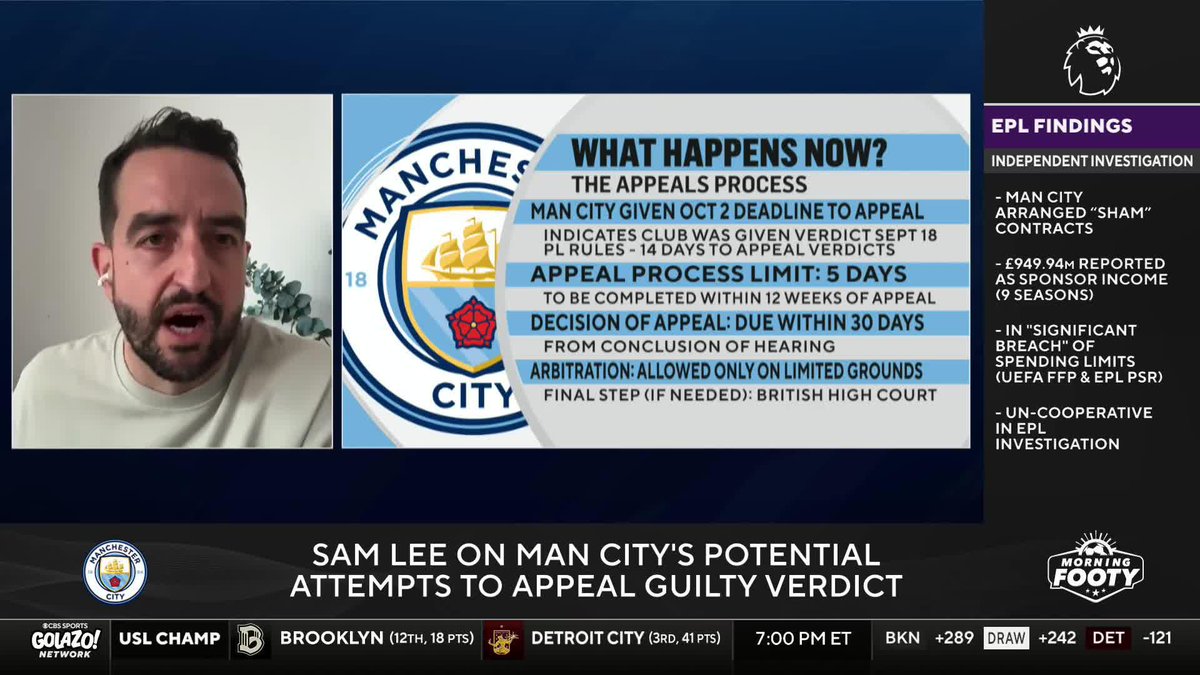 "The terms of the appeal are very strict... The route [Man City] may go down is how the panel came to that decision." Sam Lee discusses what Manchester City's next step could be 🔵