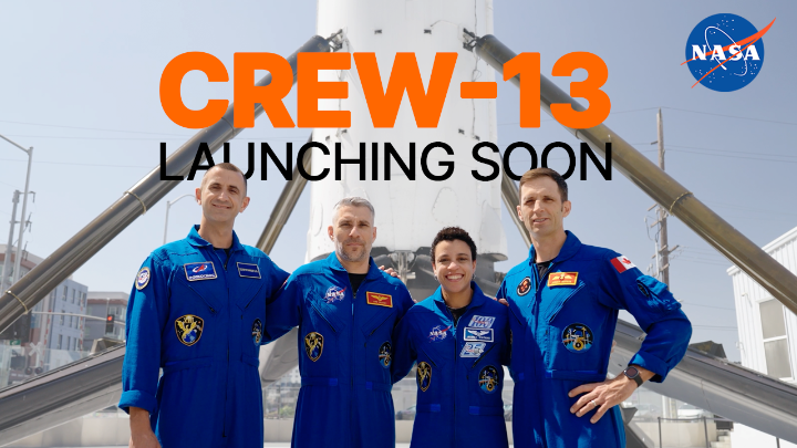 New crew soon! Crew-13 is scheduled to launch to the International Space Station tomorrow, Oct. 1. Live coverage begins here at 9:20am ET (1320 UTC)—tune in to watch liftoff at 11:10am ET (1510 UTC).