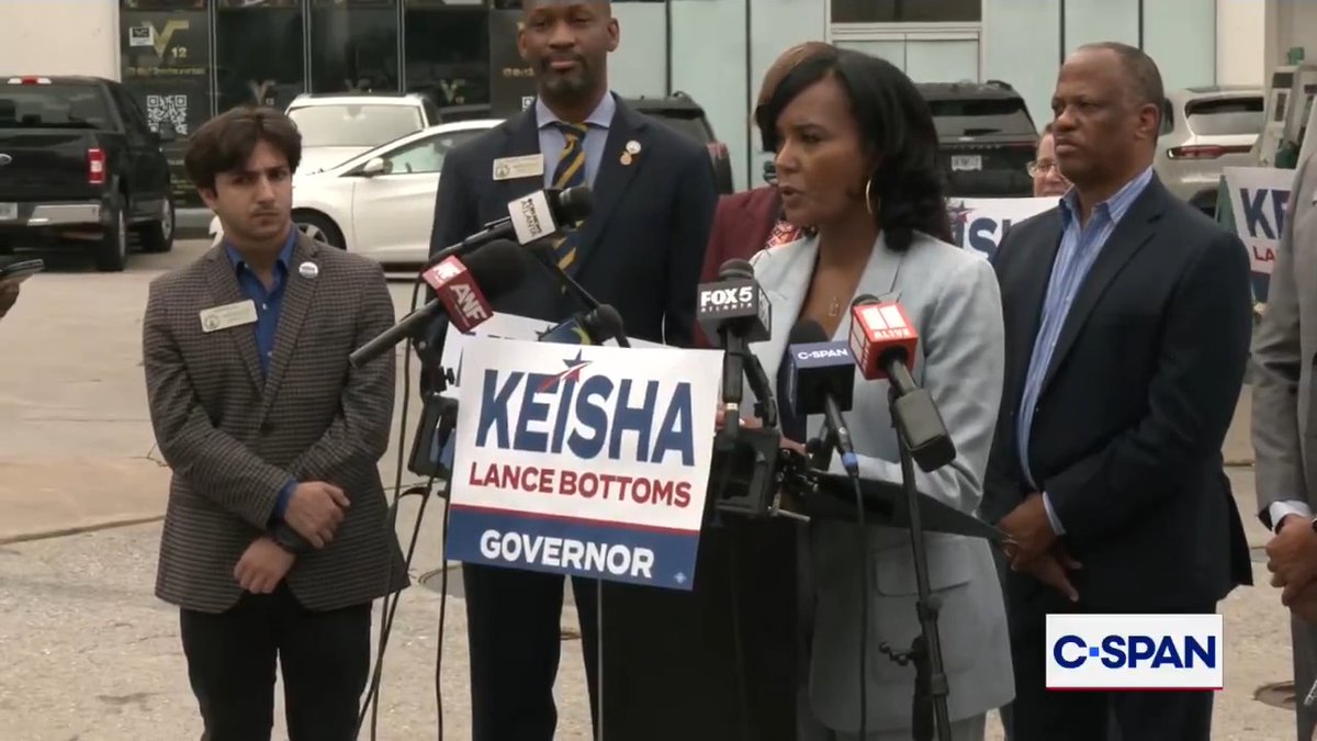 Gov. candidate Keisha Lance Bottoms (D-GA) on Iran war and rising gas prices: "I've never seen gas prices like this in my lifetime in this state... If this is not the time you tap into the rainy day fund, I don't know when you do it."