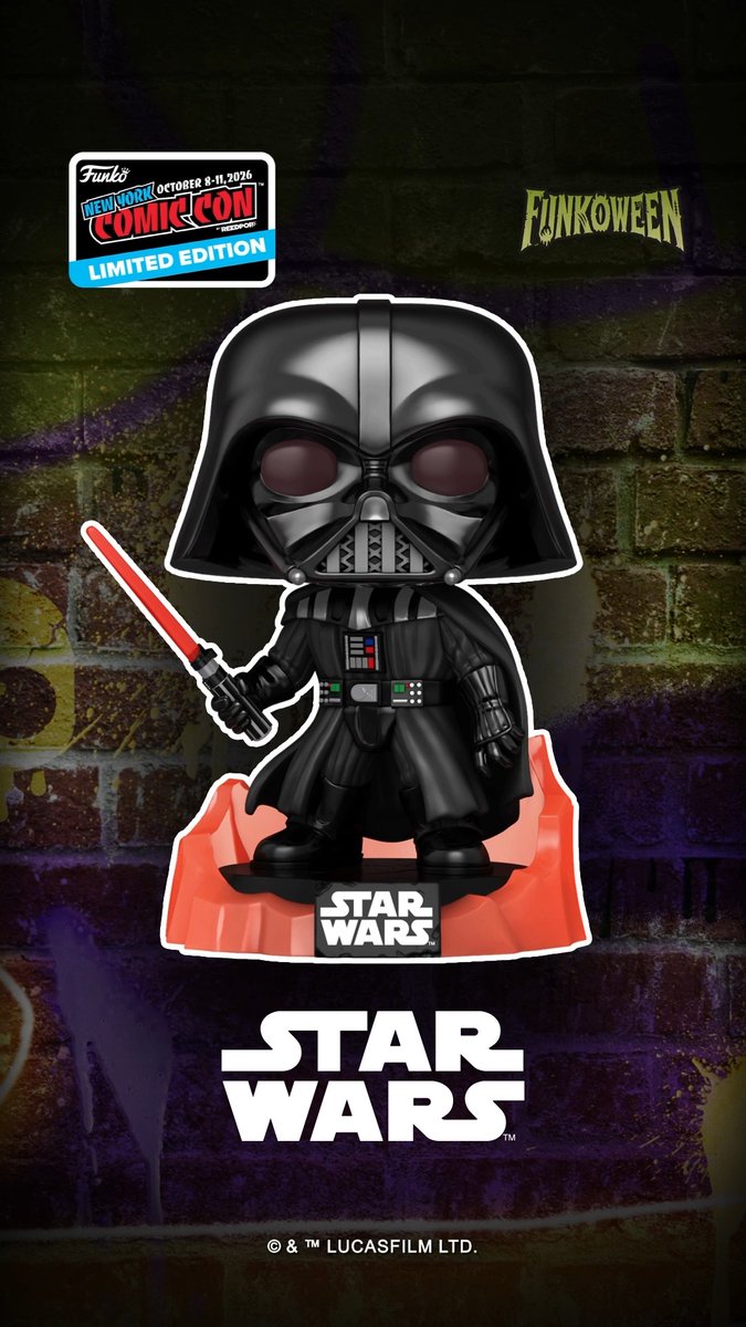 Choosing the dark side is crystal clear 💎 Unearth a powerful Sith lord for your STAR WARS™ collection with the Limited Edition – SUPREME POP! Darth Vader™ (Kyber Crystal).
