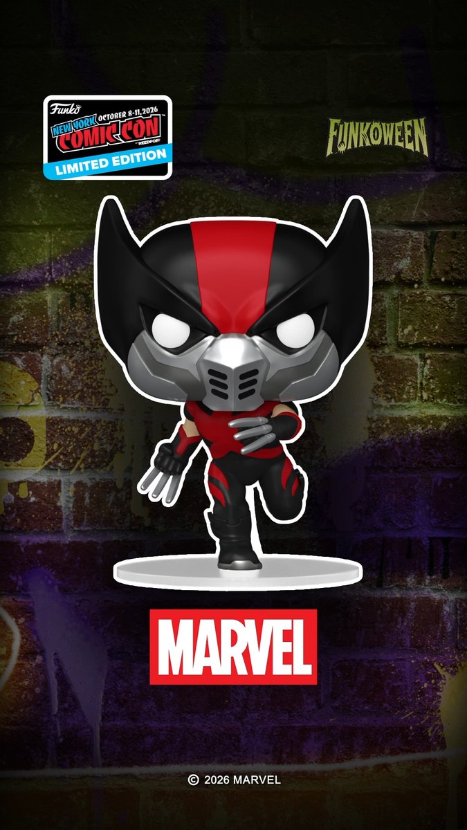 Time to suit up! Be one of 500 fans to collect the exclusive Limited Edition – LEGENDARY POP! Ultimate Wolverine at the Funko booth during NYCC.