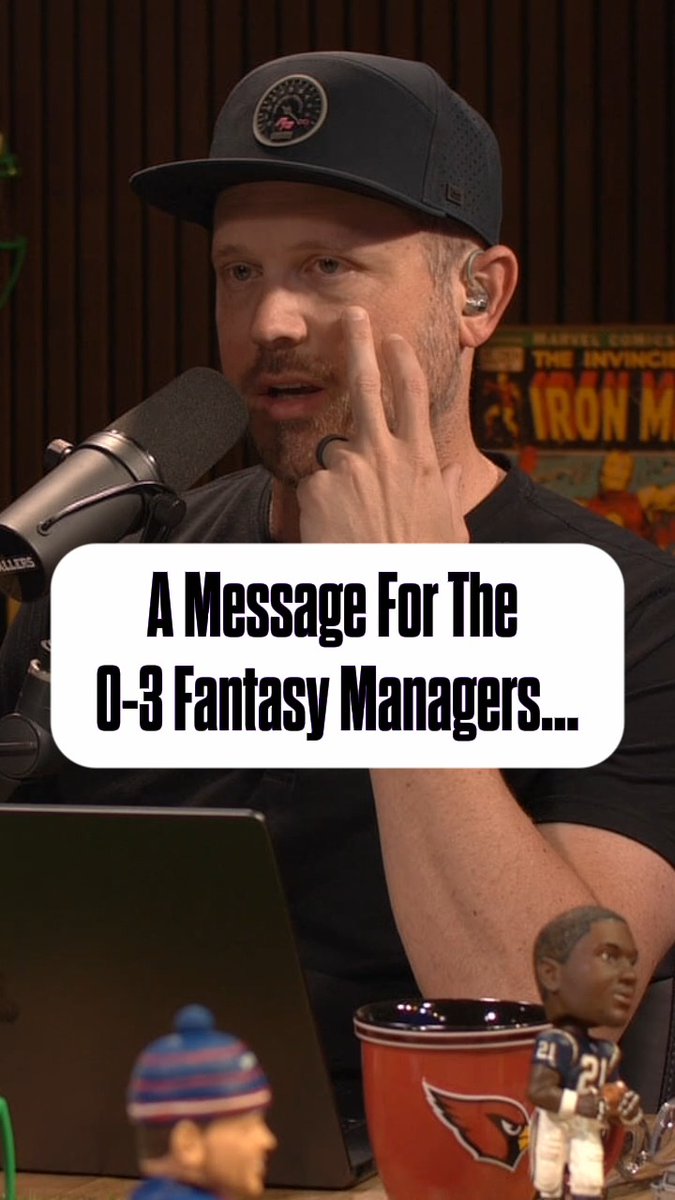 If you are a fantasy manager that is 0-3.. 1-2.. or plagued by injuries.. you need to hear this 🫡