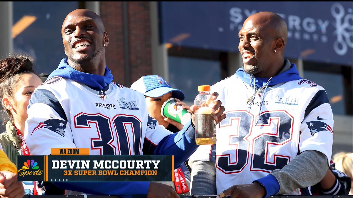 “Sometimes people don’t believe me that there’s two of us.” — Devin McCourty says even Belichick couldn’t tell the McCourty twins apart. 😂