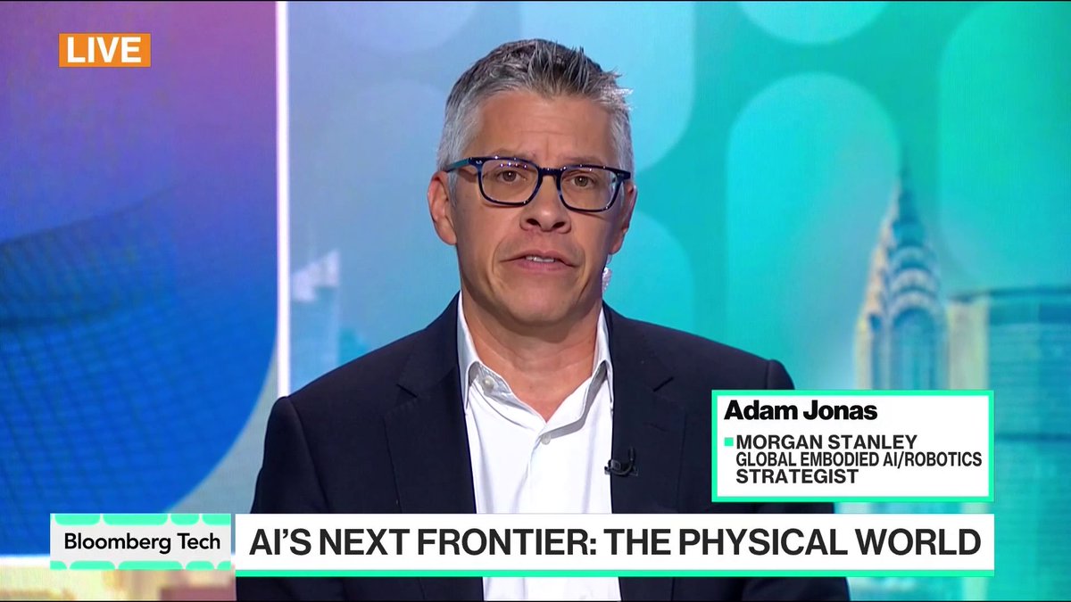 “We think historians of the future are going to write about this time,” Global Embodied AI/Robotics Strategist Adam Jonas told Bloomberg TV’s Ed Ludlow. Go deeper with Adam in The Robot Almanac:
