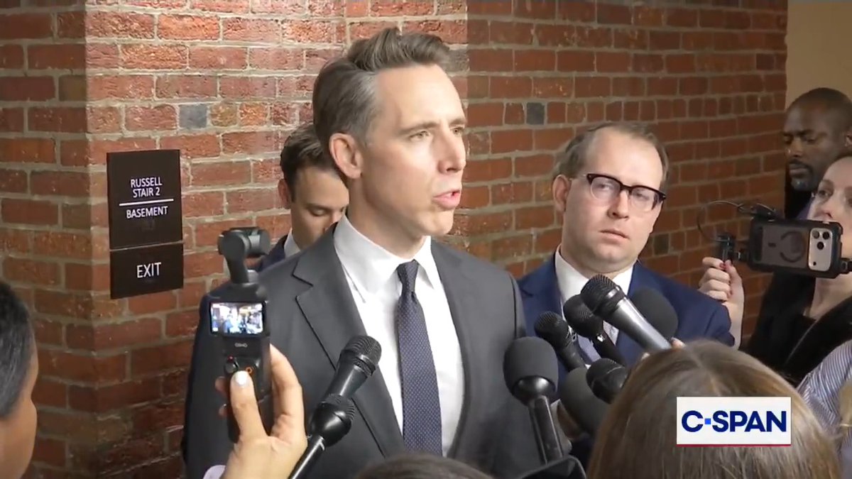 Sen. Josh Hawley (R-MO, Josh Hawley): "It's great to get the AI tech CEOs to finally acknowledge that you know maybe they have some moral responsibility...what a concept to these executives, what a news flash!"