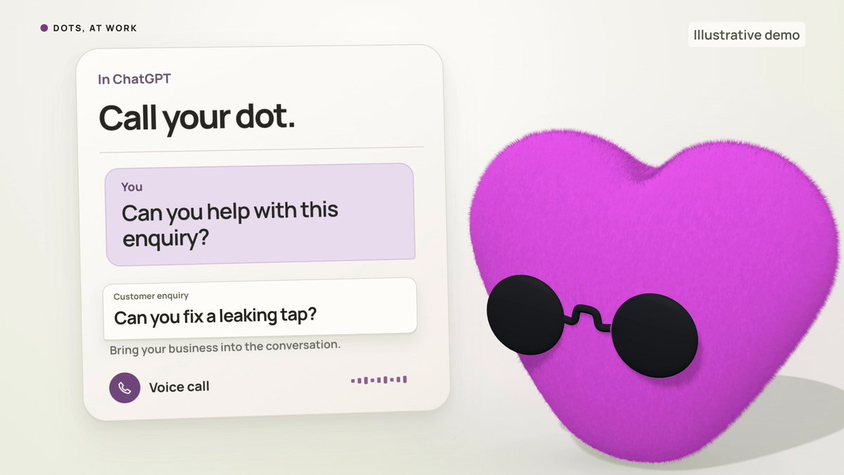 here's a business model you can run with dots on autopilot someone made nearly $200k setting up openclaw for businesses, and dots is easier since they already use chatgpt - finds businesses losing money on admin - makes a video of a dot in their trade - it chases invoices and answers their leads - every reply waits for the owner's approval first - they watch the video and pay right there - you charge monthly to keep their dot tuned - it all reaches them on a postcard with a qr just wrote a whole guide on how you can set this up: