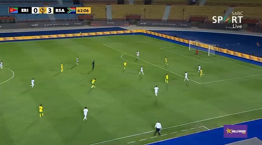 GOALLLLL!!!! ⚽️🇿🇦💚💛 Iqraam Rayners adds a fourth for Bafana Bafana making it 4 - 0 in Cairo. Footage courtesy of SABC Sport