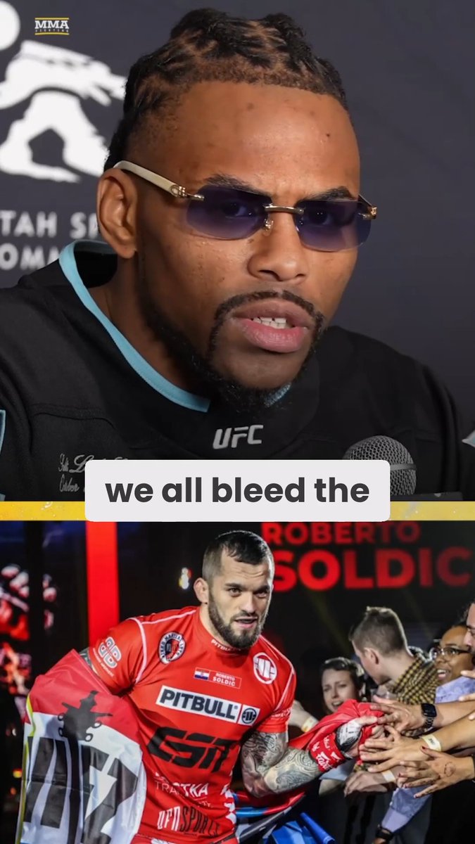 Khaos Williams knew nothing about Roberto Soldić before they were matched up at #UFC332: "I don't know too much about fighters overseas, just like he don't know me like that. … We all bleed the same."