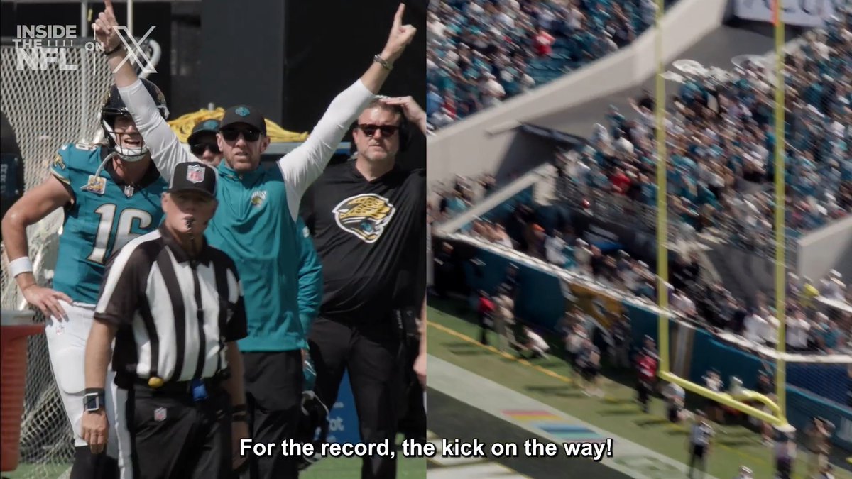 "You hit that about as clean as a dream." Liam Coen's confidence in Cam Little didn't waver after his 70-yard field goal attempt 🙌 Inside the NFL Week 3 Mic'd Up on X