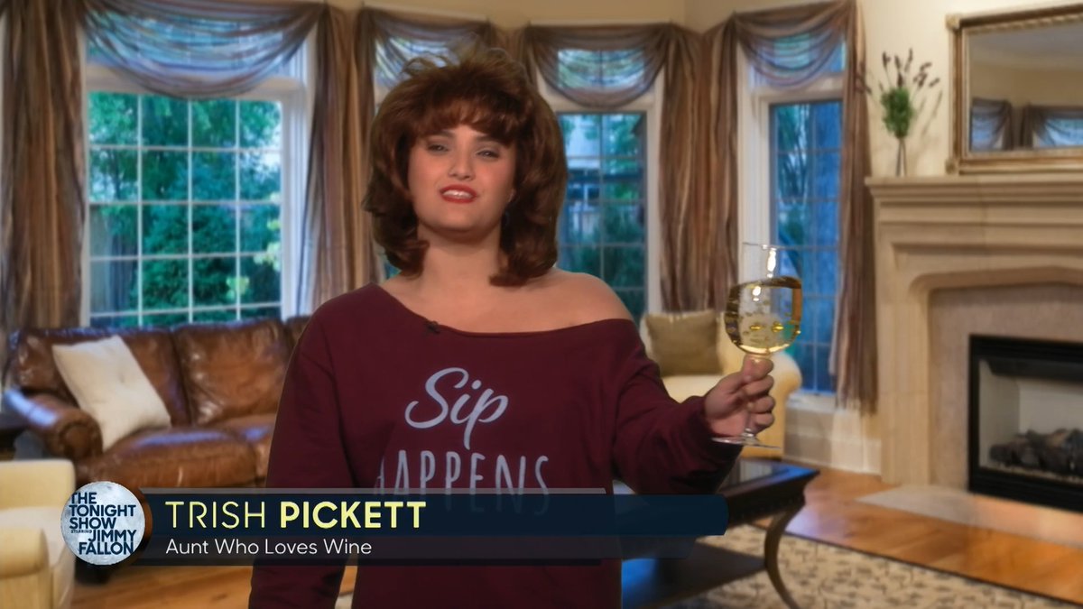Aunt Who Loves Wine, Trish Pickett (rose kelso), is heartbroken over France’s grape harvest being damaged by the summer heat waves 😭 #FallonTonight