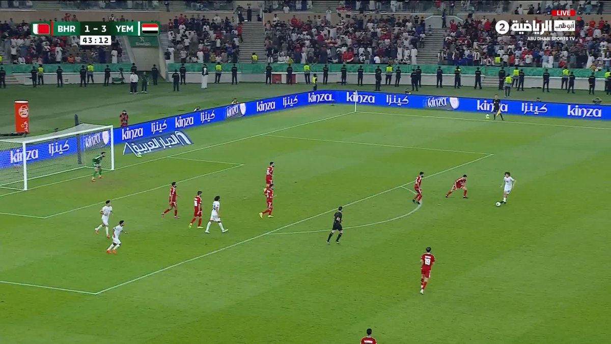رباعية يمنية.. اللاعب عادل عباس يسجل الهدف الرابع لمنتخب اليمن ⚽️ #البحرين_اليمن #أبوظبي_الرياضية 2⃣ | #خليجي