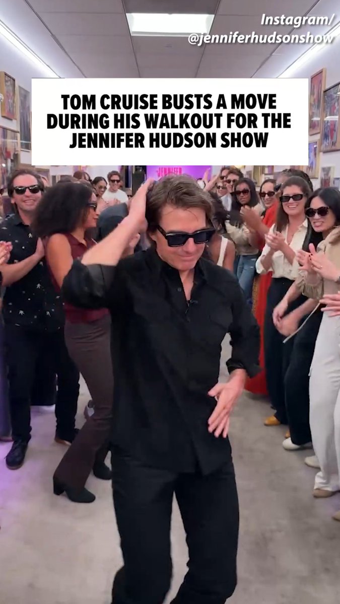 Tom Cruise busts a move during his walkout for The Jennifer Hudson Show! 🕺😎