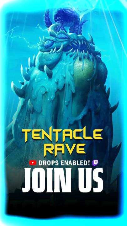 🔊 The rave continues! 🎶 🎮 📺 Let the Old Gods sway you with their wicked beats and join the rave before it ends at 4 PM PT!