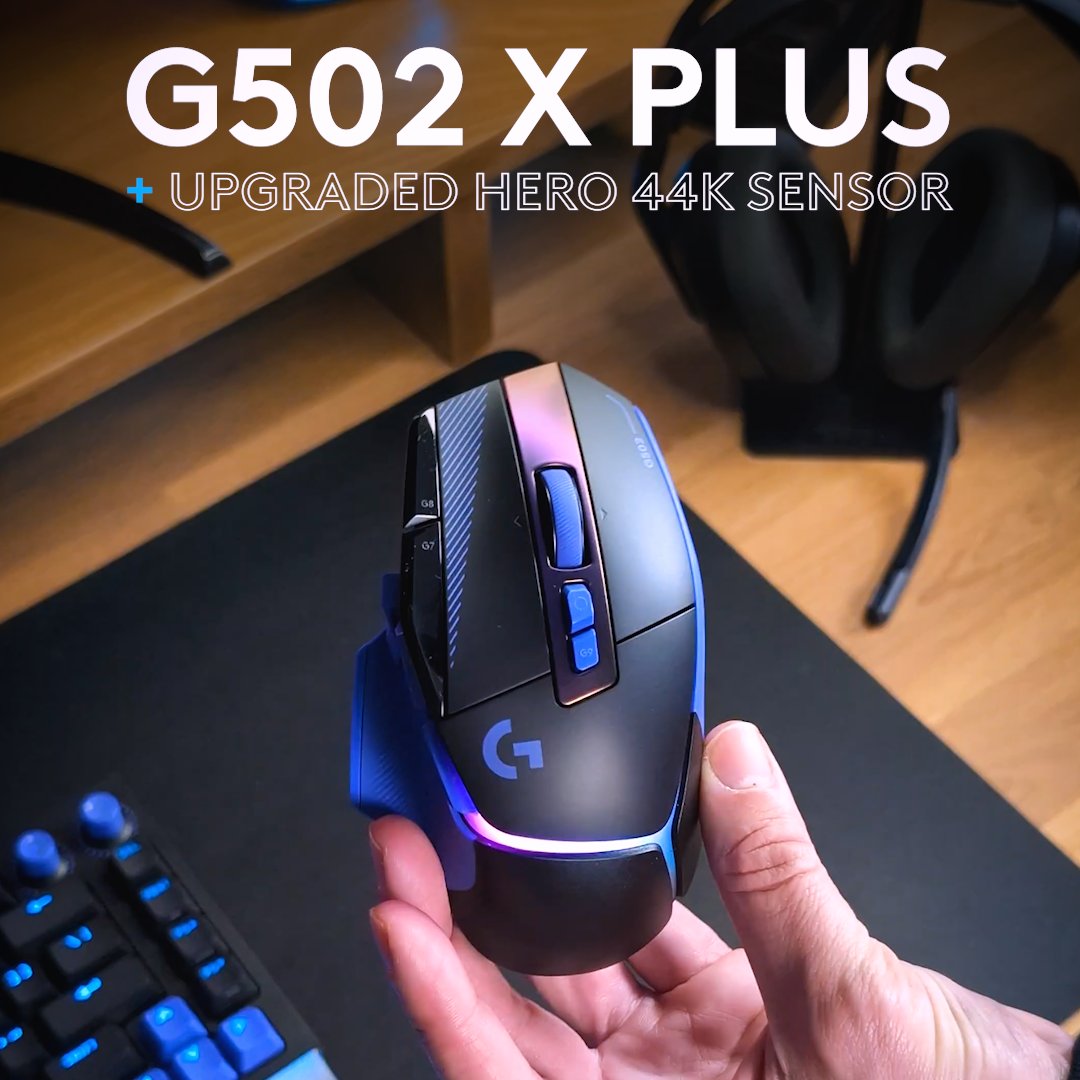 Just dropped: the legendary G502 X PLUS in Black/Purple and White/Mint. Tag a friend building out their G5 Series setup.