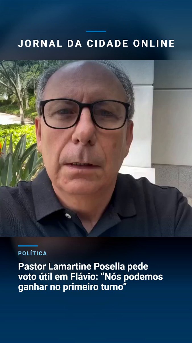 Pastor Lamartine Posella pede voto útil em Flávio: “Nós podemos ganhar no primeiro turno”