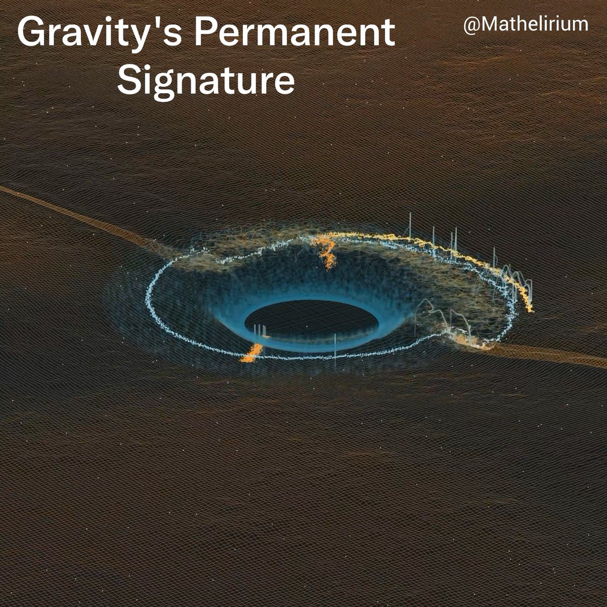 The Permanent Echo of Gravity A gravitational wave can pass through the universe and leave Spacetime permanently marked. The wave fades and the shaking stops, but freely falling objects do not return to exactly where they started. The universe keeps the displacement.