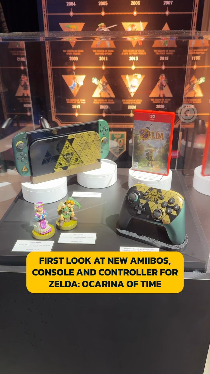 Up close and personal with the Legend of Zelda special edition for Switch 2, Pro Controller, and amiibos ✨