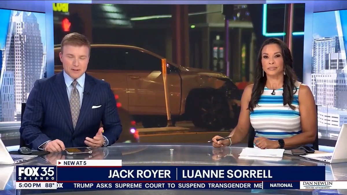 Florida teen hospitalized after car crashes into his TikTok haircut stunt. 🎥: Fox 35 Orlando