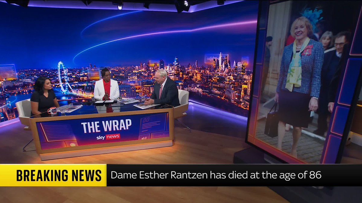 Dame Esther Rantzen has died aged 86. The broadcaster was a prominent voice in the attempt to legalise assisted dying in England and Wales. Former Conservative special adviser Salma Shah and political commentator Adam Boulton discuss her legacy on #TheWrap with Gillian Joseph.
