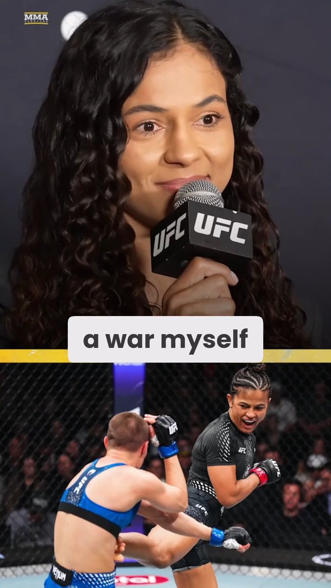 Natália Silva says just because you haven't seen her in a war, doesn't mean she can't handle it: "I don't like to be touched during the fights, but I've been in a lot of wars with the boys in the gym. … I can go in there and have a fight."