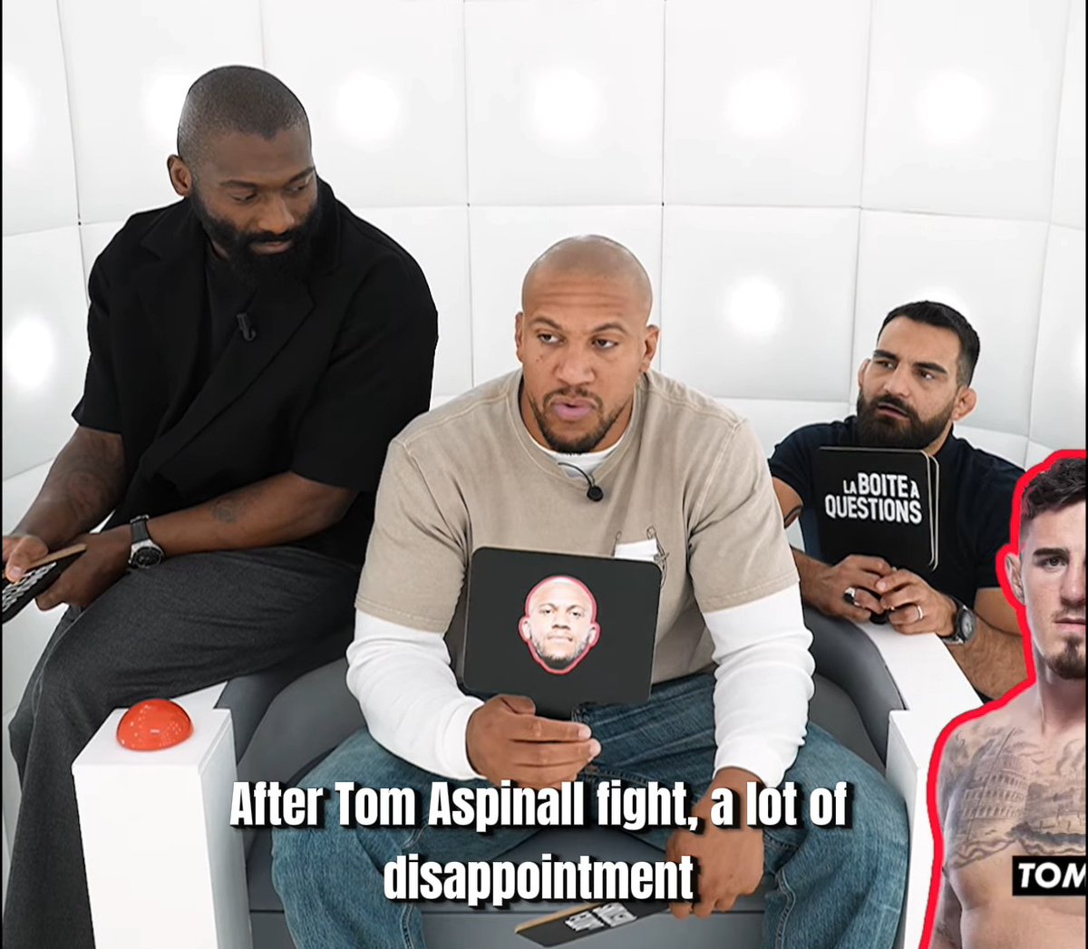 🚨🇫🇷 Ciryl Gane revealed that he cried out of disappointment after the Tom Aspinall fight. 📽 Via CANAL+