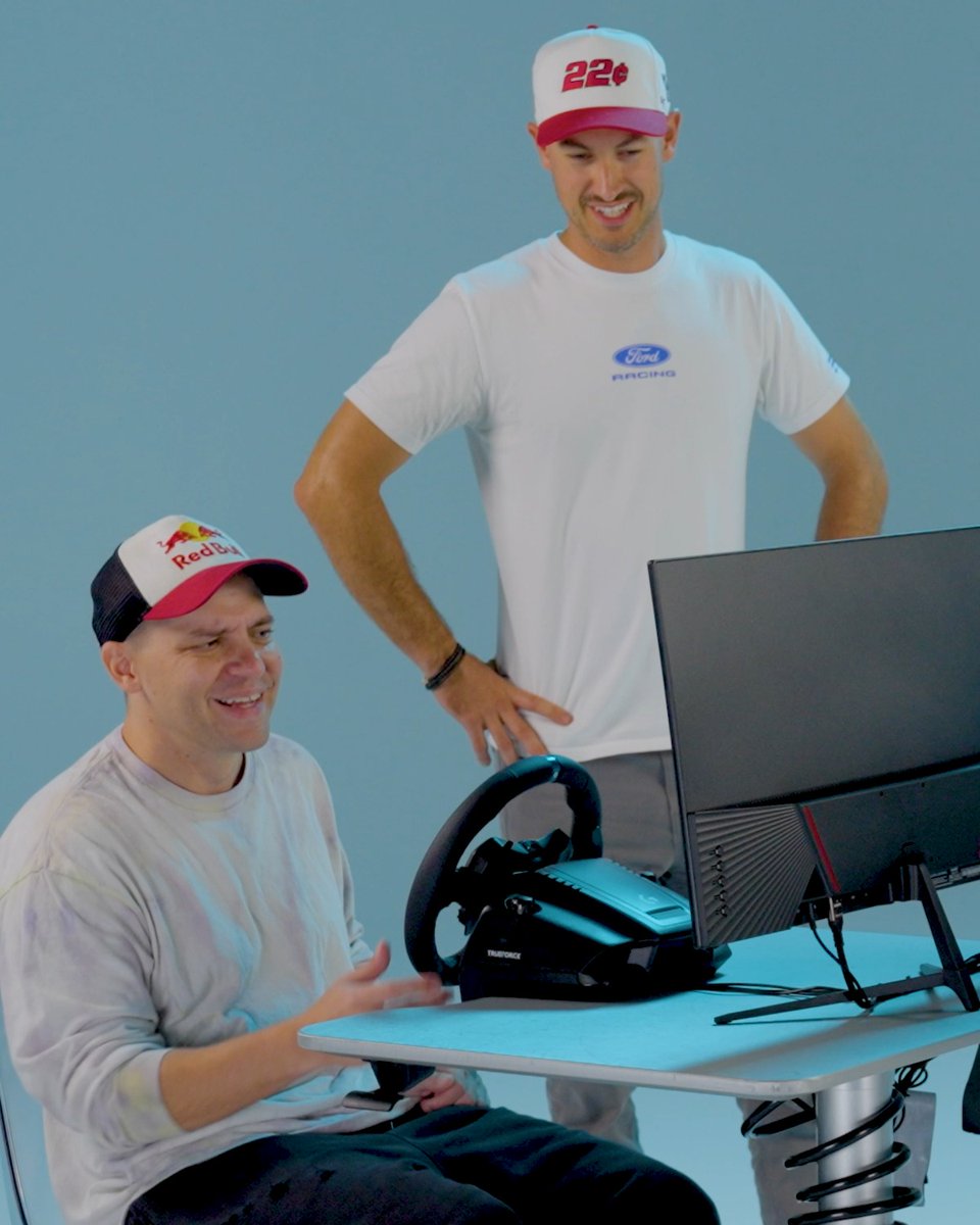 Pretty sure Joey Logano said NOT to hit the wall, GrandPooBear. 😅