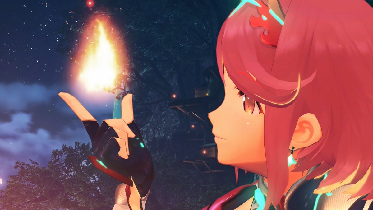 「ホムラ」は、「天の聖杯」と呼ばれる伝説のブレイド。ドライバーのレックスと共に故郷の「楽園」を目指す。※新衣装は『ゼノブレイド2 Nintendo Switch 2 Edition』でお楽しみいただけます。#ゼノブレイド2#ホムラ