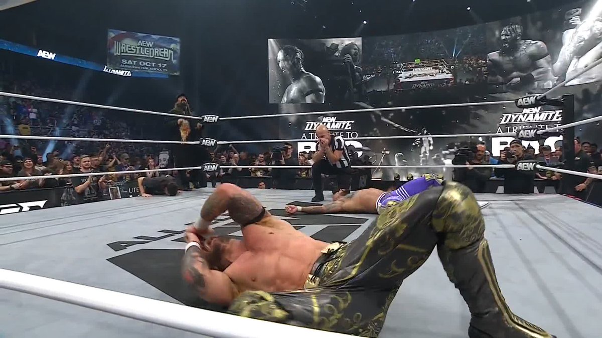 What a match. What a moment. We love you, Ben. 🖤 Watch #AEWDynamite A Tribute to PAC on TBS & HBO Max