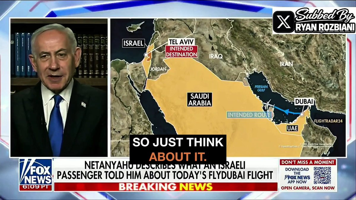 Netanyahu and the Media are REALLY pushing to BLAME IRAN for the FlyDubai Incident This is getting old. Go catch the real criminals. It is 2026 how does stuff like this still happen with the BILLIONS spent on security. Go solve that.