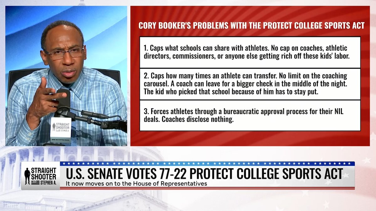 U.S. Senator Cory Booker breaks down what the Protect College Sports Act does! I’m also taking a closer look at college coaching salaries and who really benefits! Watch my full take on YouTube and let me know if you agree or disagree with the Protect College Sports Act?