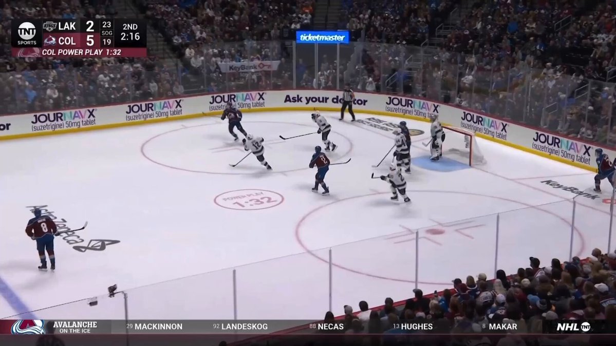 The Avalanche have given up TWO shorthanded goals now courtesy of Cale Makar Remember when he lost Team Canada the Olympics running their PP?