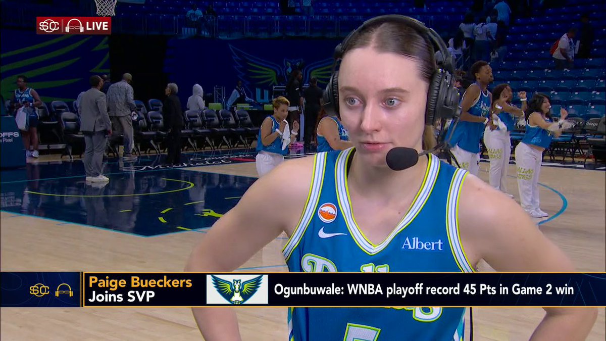 "Arike is definitely different." Dallas Wings teammate Paige Bueckers is in awe of Arike Ogunbowale 👏