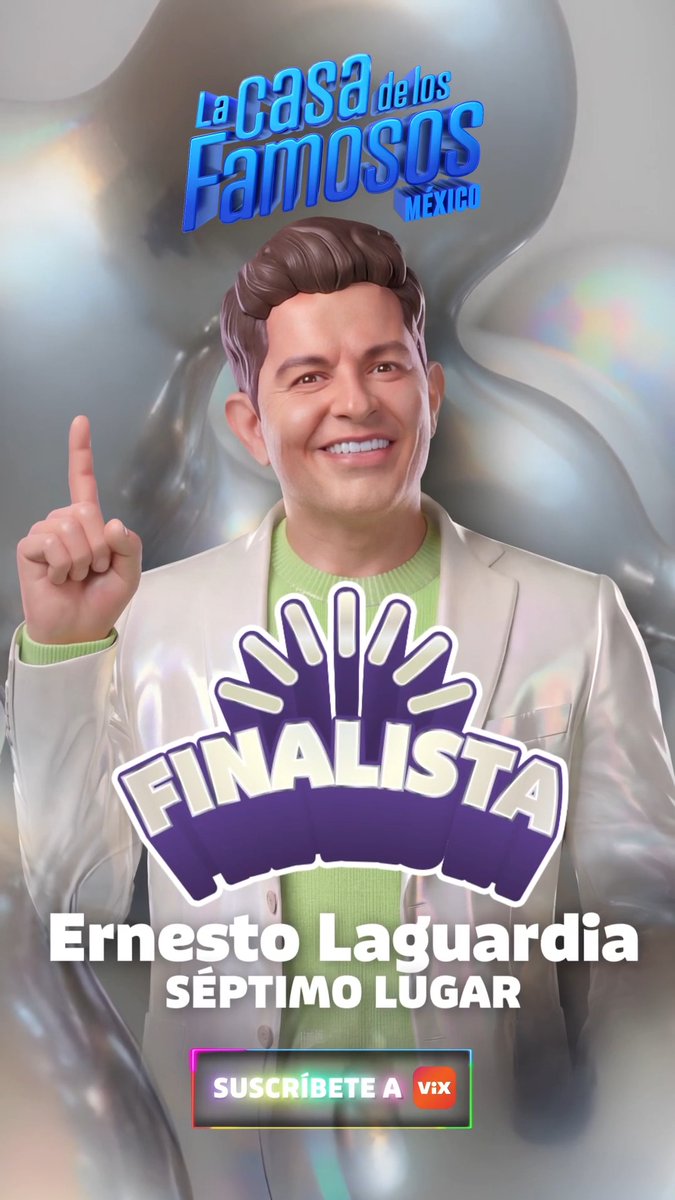 🚨 #ErnestoLaguardia es el SÉPTIMO LUGAR de esta cuarta temporada. 👏 ¡Suscríbete a ViX con planes de hasta solo 149 pesos al mes para disfrutar la semana y RECTA FINAL 📲 #LaCasaDeLosFamososMx 🏠 también disponible en #Vix, #LasEstrellas y #Canal5
