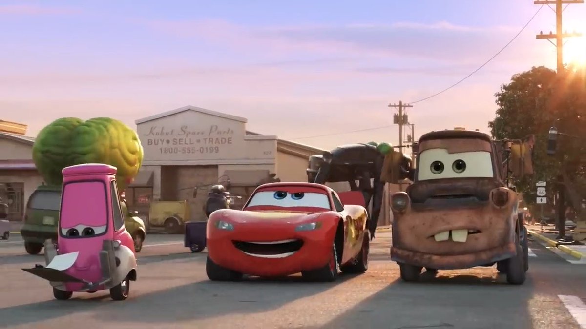 Wow Lightning McQueen has to explain what CGI means to Mater. Very Meta Pixar.