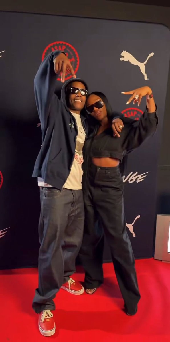 🚨Asap Rocky with Ayra Starr after his Concert in Paris 🤩🇫🇷