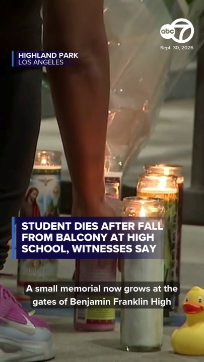 A student died after a fall at Benjamin Franklin High School in Highland Park. The campus was placed on lockdown for nearly three hours as police investigated. A memorial has formed outside the campus as investigators work to determine exactly what happened.