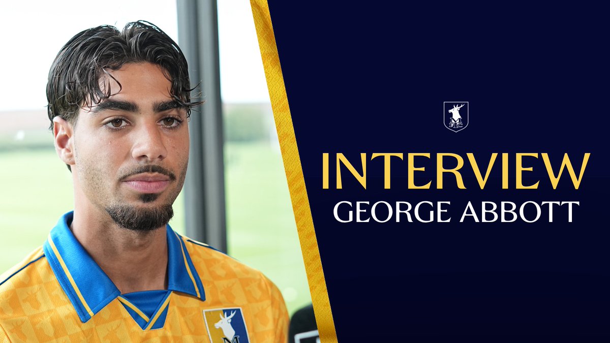 🗣️ George Abbott speaks for the first time since returning to Stags on loan from Spurs 💪 #Stags 🟡🔵