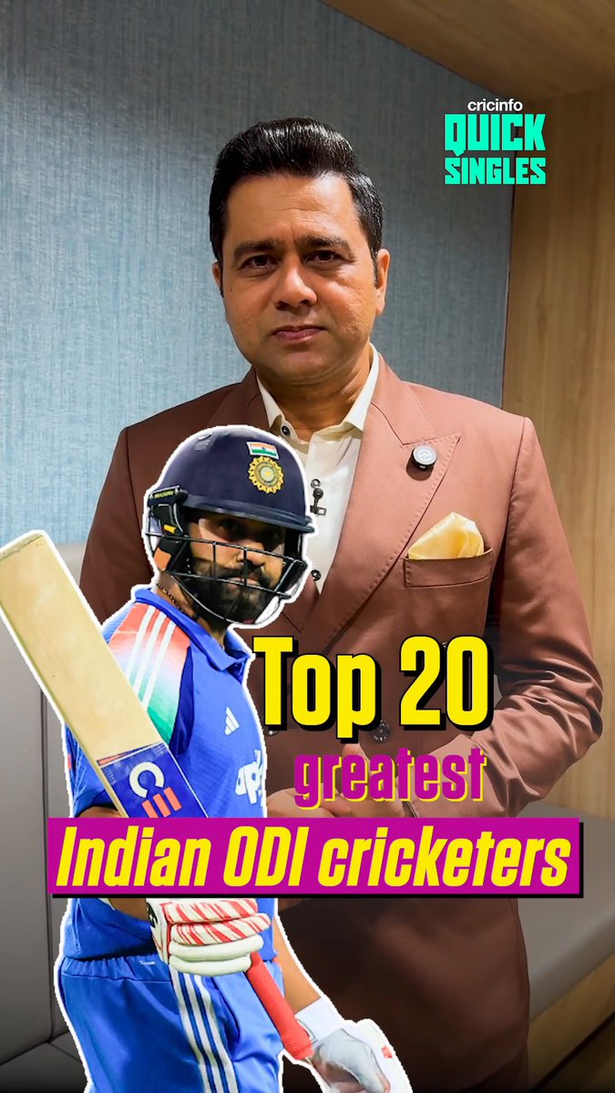 Is Rohit Sharma in your three greatest Indian ODI cricketers? 🏏