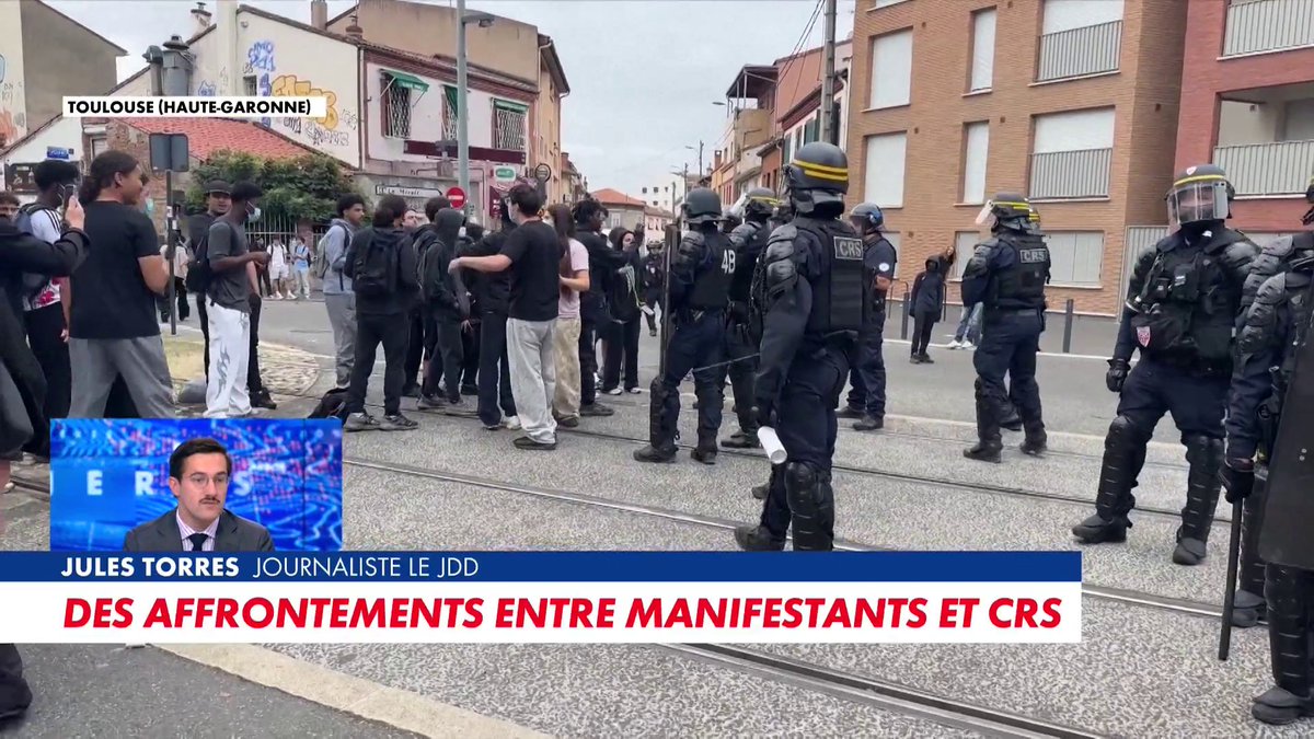 Affrontements entre manifestants et CRS : «Ce sont toujours les minorités qui font l'histoire», alerte Jules Torres, journaliste, dans #100Frontieres Toute l'info est à retrouver sur