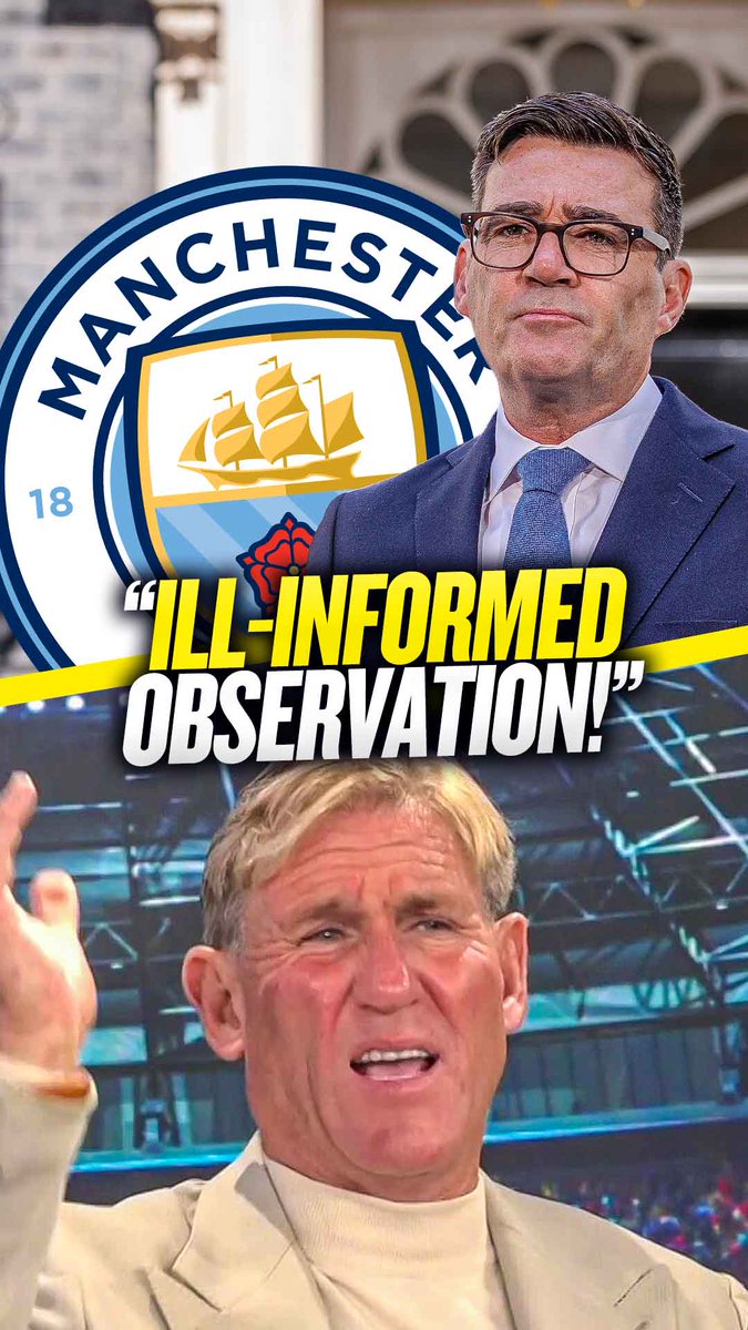 🤷♂️ "His opinion is not really relevant!" 🗣️ "It's ill-informed observations... it's really just a soundbite!" Simon Jordan reacts to Andy Burnham admitting he is "concerned" by the prospect of #MCFC's owners leaving the club 🤔