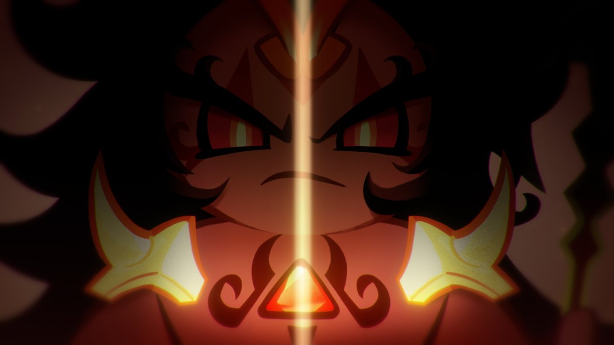 🔥 The Truth Revealed Amidst the Ashes A once-glorious spice civilization reduced to ashes— And a single word from #GoldenCheeseCookie, standing before the ruins. What is it that Golden Cheese Cookie wishes to convey to #BurningSpiceCookie from behind the sealed gate? Find out on October 7 in CookieRun: Kingdom!