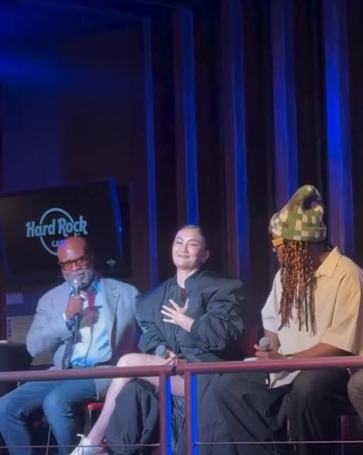 Even Zach Sang was gagged when record executive L.A. Reid showed up to support Agnez 😭